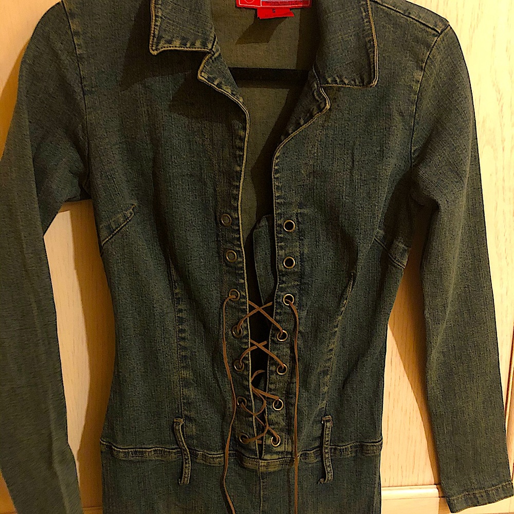 Vintage denim bodysuit